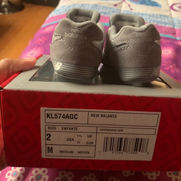 Infant 574 new balance sneakers Silver - Picture 4 of 5